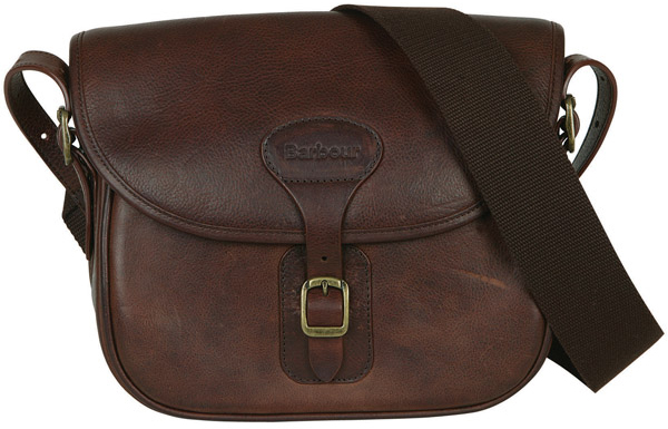 Barbour Brown Leather Cartridge Bag