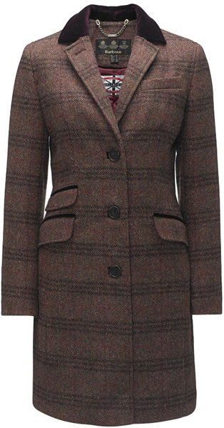Barbour Ladies Stornoway Tweed Coat - Part of the Estate Tweed Range
