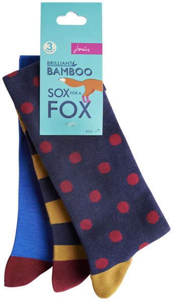 Joules Sox for a Fox as a great Christmas gift for him from Philip Morris and Son