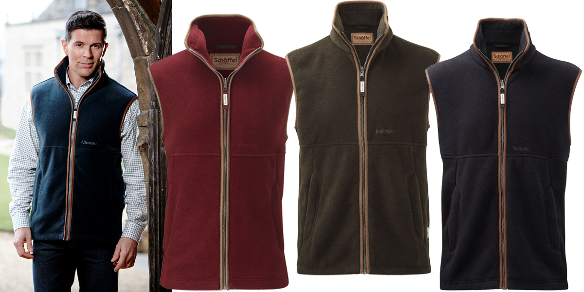 Schoffel Oakham Fleece Gilet as a great Christmas gift for him from Philip Morris and Son