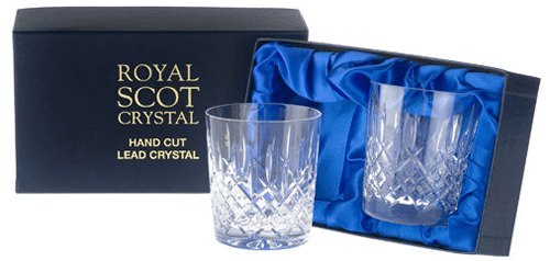 Royal Scot Crystal Whiskey Tumblers as a great Christmas gift for him from Philip Morris and Son