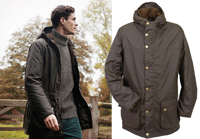 Barbour Winter Durham Jacket as a great Christmas gift for him from Philip Morris and Son