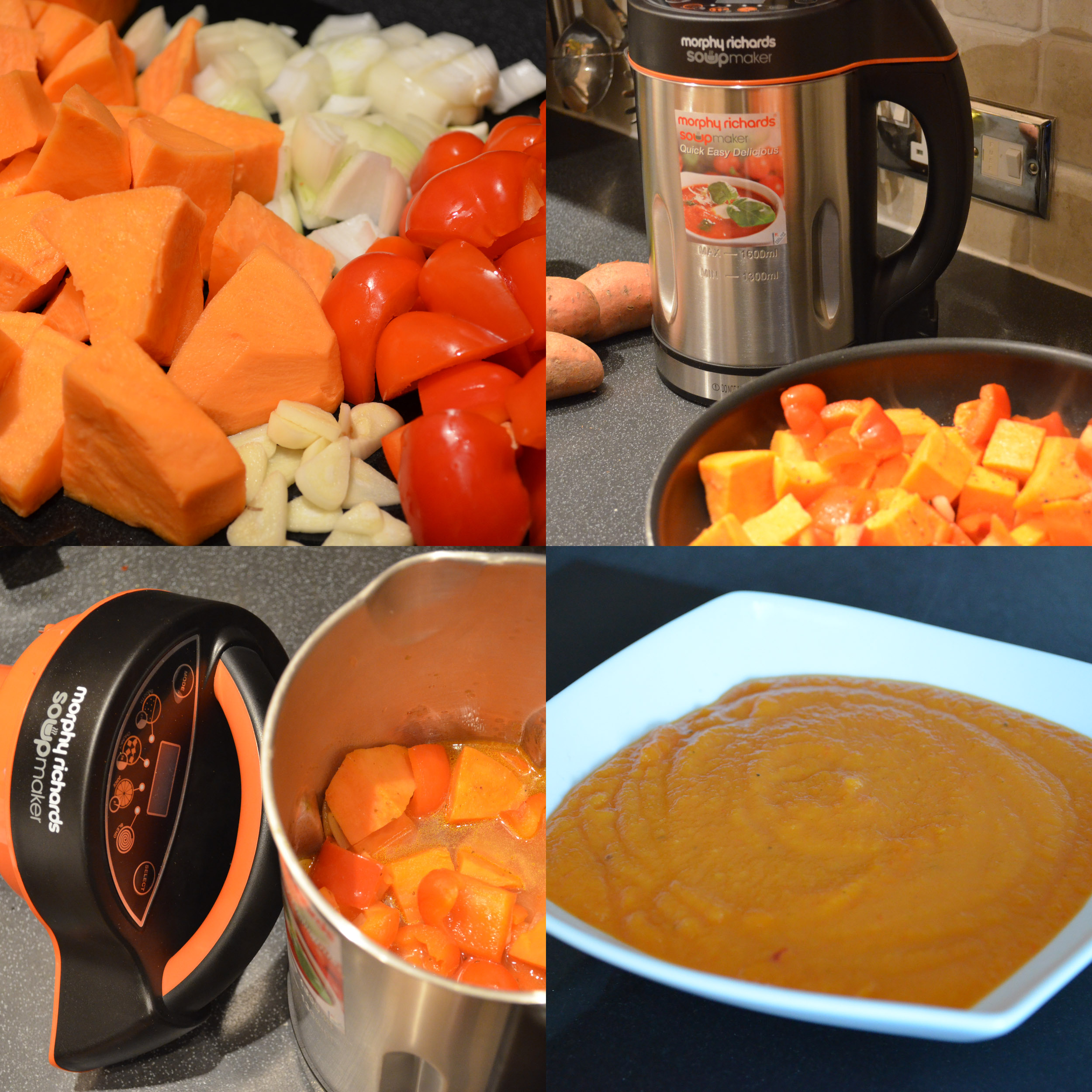 Sweet Potato & Red Pepper Soup in a Soup Maker