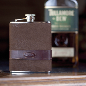 Spoil Dad this Father's Day with a Dubarry Leather Rugby Hip Flask available at Philip Morris and Son