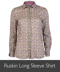 Ladies Barbour William Morris Ruskin Long Sleeve Shirt for AW15