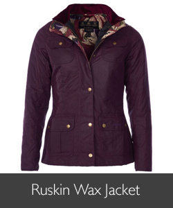 Ladies Barbour William Morris Ruskin Wax Jacket for AW15
