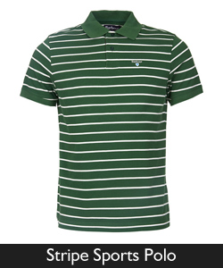 Barbour Stripe Sports Polo from Philip Morris and Son