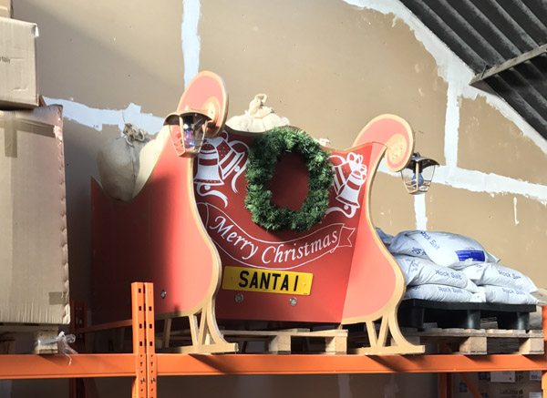 The Warehouse Team are helping keep Santa's sleigh safe until next year